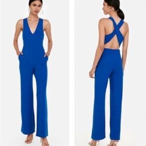 Express Royal Blue Jumpsuit